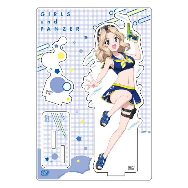 Curtain Damashii [Girls und Panzer Senshadou Daisakusen!] Acrylic Stand (Kei / Swimsuit 2021)