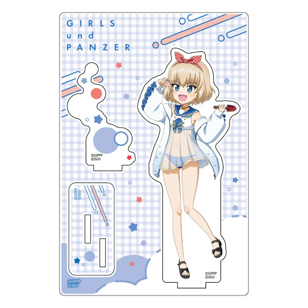 Curtain Damashii [Girls und Panzer Senshadou Daisakusen!] Acrylic Stand (Katyusha / Swimsuit 2025)