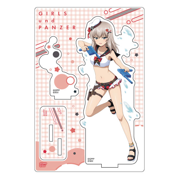 Curtain Damashii [Girls und Panzer Senshadou Daisakusen!] Acrylic Stand (Erika Itsumi / Swimsuit 2021)