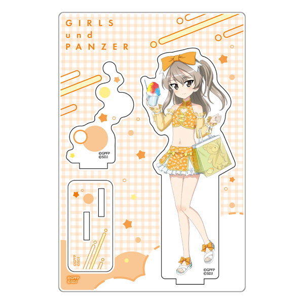 Curtain Damashii [Girls und Panzer Senshadou Daisakusen!] Acrylic Stand (Alice Shimada / Swimsuit 2025)