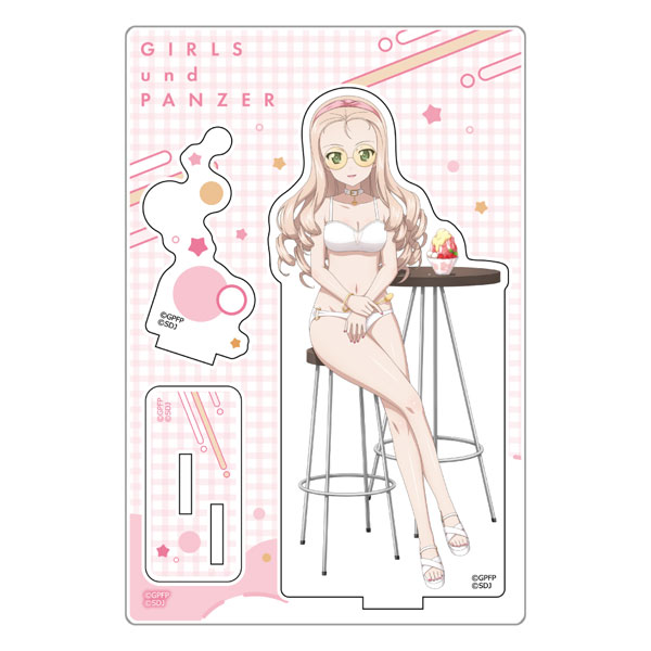 Curtain Damashii [Girls und Panzer Senshadou Daisakusen!] Acrylic Stand (Marie / Swimsuit 2020)