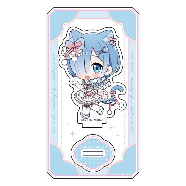 Curtain Damashii [Re:ZERO -Starting Life in Another World-] Acrylic Stand (Rem / Animal Ears Idol)