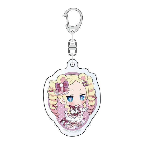 Curtain Damashii [Re:ZERO -Starting Life in Another World-] Acrylic Keychain (Beatrice / Animal Ears Idol)