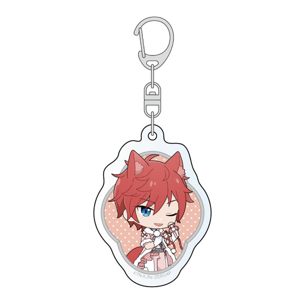 Curtain Damashii [Re:ZERO -Starting Life in Another World-] Acrylic Keychain (Reinhard / Animal Ears Idol)