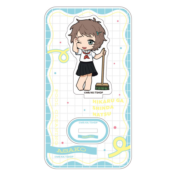Parflette [The Summer Hikaru Died] Mini Chara Acrylic Stand (Asako Yamagishi / Pool Cleaning)