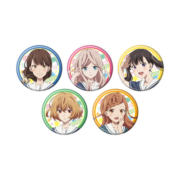 A3 Tin Badge TV Anime "Taiari Deshita. -Ojousama wa Kakutou Game nante Shinai-" 01/ Official Illustration 5Pack BOX รูปภาพ 1