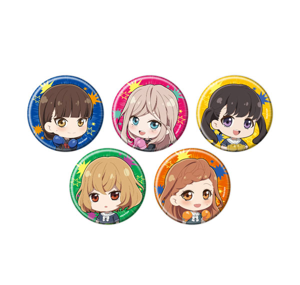 A3 Tin Badge TV Anime "Taiari Deshita. -Ojousama wa Kakutou Game nante Shinai-" 02/ Mini Chara Illustration 5Pack BOX รูปภาพ 1