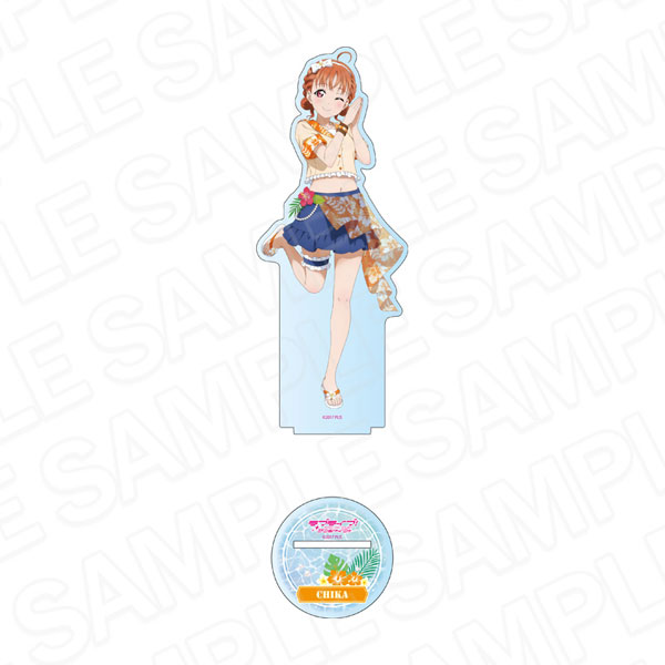 Contents Seed Love Live! Sunshine!! Deka Acrylic Stand Chika Takami Aloha Outfit ver.