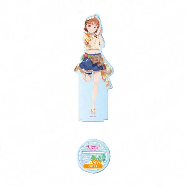 Contents Seed Love Live! Sunshine!! Deka Acrylic Stand Chika Takami Aloha Outfit ver. image 1