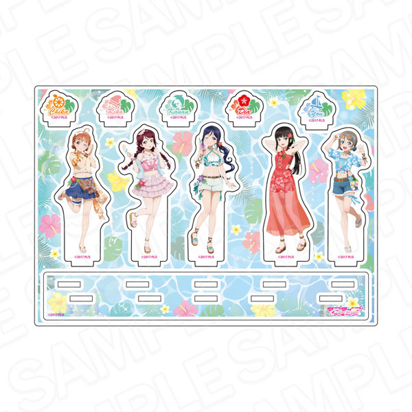 Contents Seed Love Live! Sunshine!! Acrylic Diorama A Aloha Outfit ver. imagen 1
