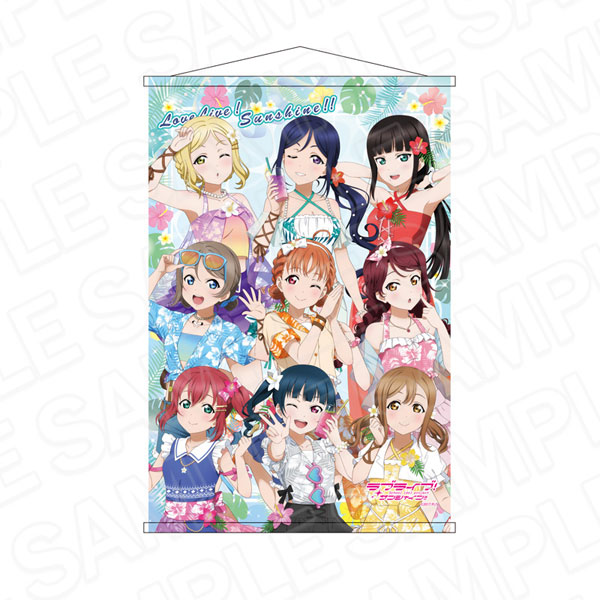 Contents Seed Love Live! Sunshine!! B2 Glitter Wall Scroll Aloha Outfit ver. imagen 1