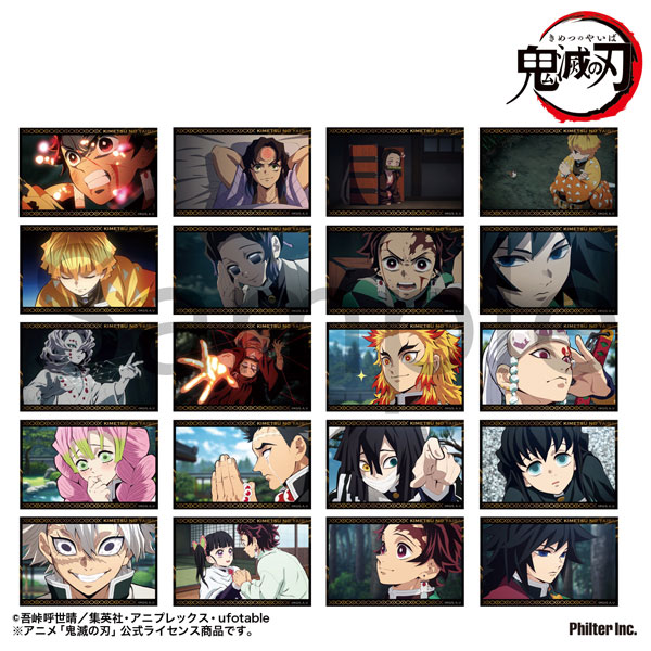 Philter, Inc. Anime "Demon Slayer: Kimetsu no Yaiba" Trading Mini Bromide (Glossy Card) Unwavering Resolve Arc 20 Types in Total 2 Item Set Vol.2 Complete Set hình ảnh 1
