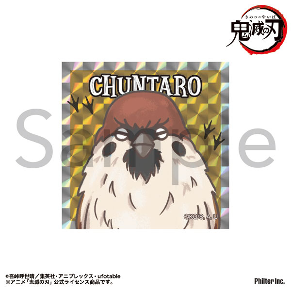 Philter, Inc. Anime "Demon Slayer: Kimetsu no Yaiba" Shiny Sticker Chuntaro gambar 1