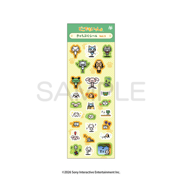 ALGERNON PRODUCT Doko Demo Issho Chara Puku Sticker Vol.3