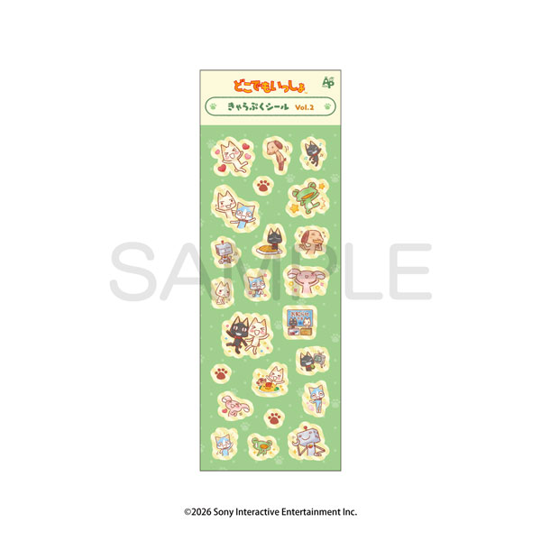 ALGERNON PRODUCT Doko Demo Issho Chara Puku Sticker Vol.2