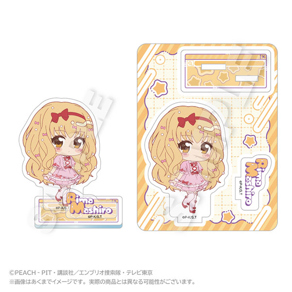 Stella Notes TV Anime "Shugo-chara!" Mini Chara Acrylic Mascot vivid ver. Rima Mashiro gambar 1