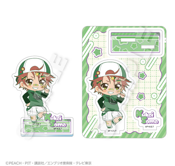 Stella Notes TV Anime "Shugo-chara!" Mini Chara Acrylic Mascot vivid ver. Kuukai Souma Bild 1