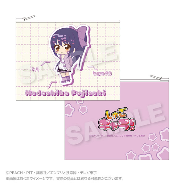 Stella Notes TV Anime "Shugo-chara!" Flat Pouch vivid ver. Nadeshiko Fujisaki