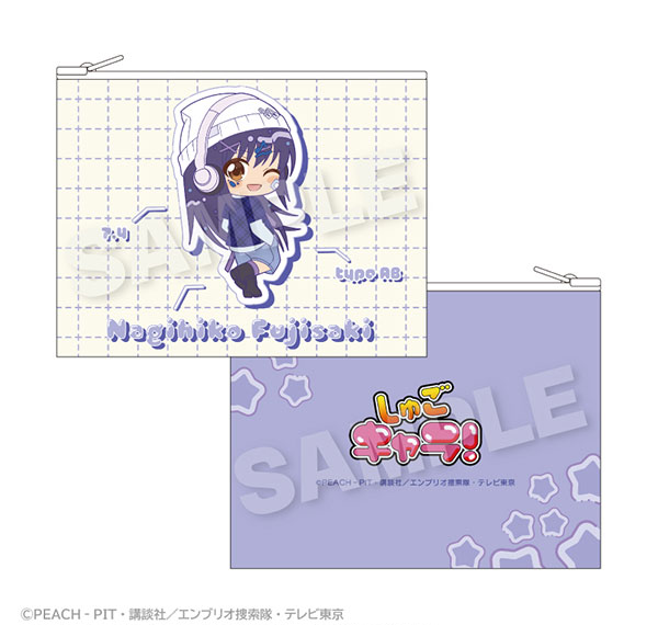 Stella Notes TV Anime "Shugo-chara!" Flat Pouch vivid ver. Nagihiko Fujisaki รูปภาพ 1