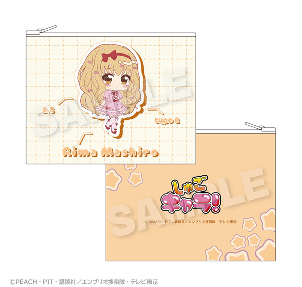 Stella Notes TV Anime "Shugo-chara!" Flat Pouch vivid ver. Rima Mashiro รูปภาพ 1