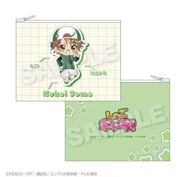 Stella Notes TV Anime "Shugo-chara!" Flat Pouch vivid ver. Kuukai Souma รูปภาพ 1