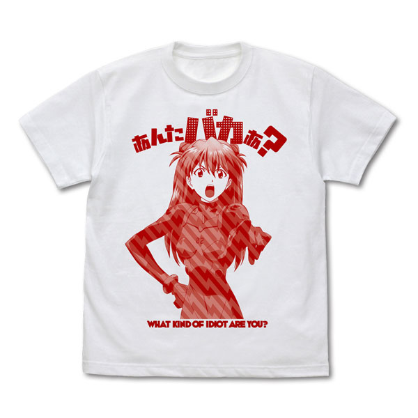 COSPA EVANGELION Asuka "Are you an Idiot?" T-shirt /WHITE-L
