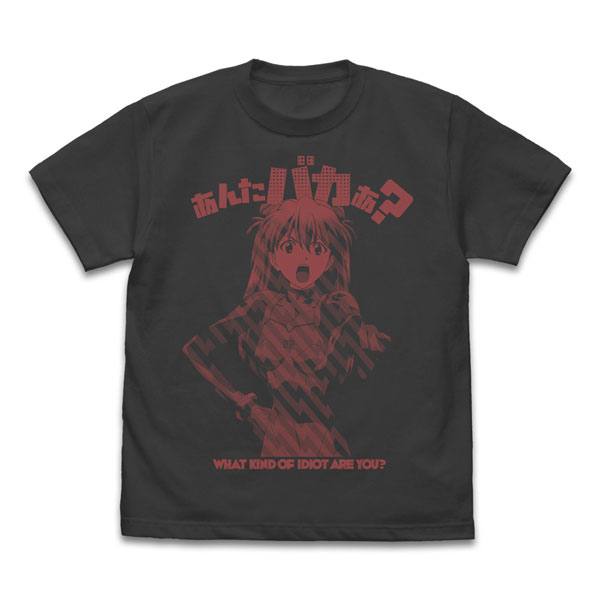 COSPA EVANGELION Asuka "Are you an Idiot?" T-shirt /SUMI-XL