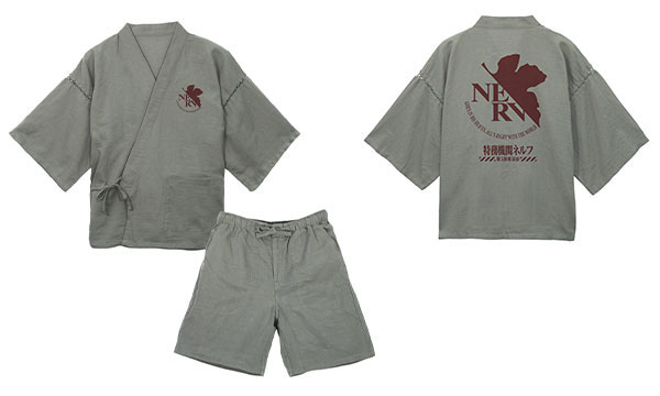 COSPA EVANGELION NERV Jinbei /Rikyu Gray - L (XL - XXL)