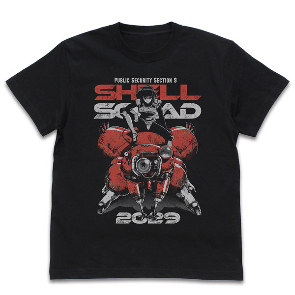 COSPA Ghost in the Shell TGITS Motoko & Fuchikoma T-shirt /BLACK-XL