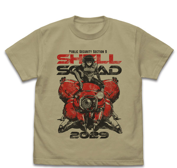 COSPA Ghost in the Shell TGITS Motoko & Fuchikoma T-shirt /SAND KHAKI-S รูปภาพ 1