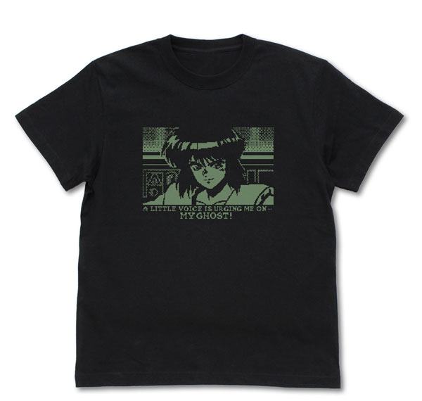 COSPA Ghost in the Shell TGITS "A Little Voice Is Urging Me On My Ghost!" T-shirt /BLACK-L imagen 1