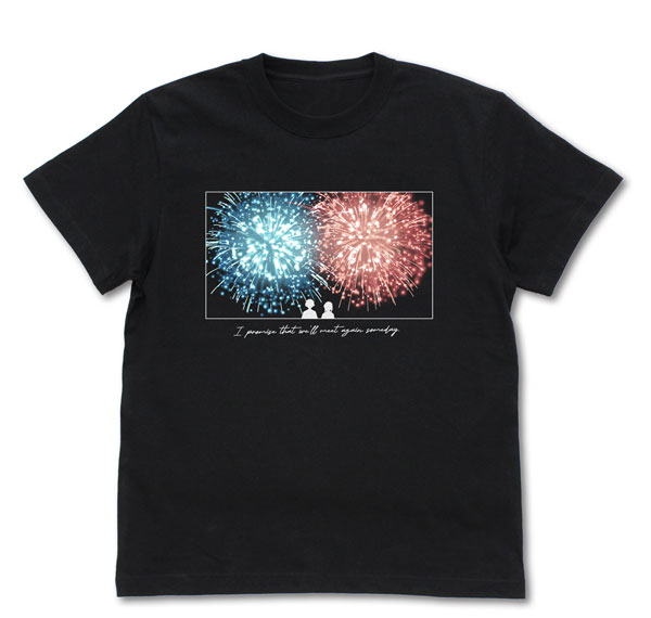 COSPA Movie "Kimi to Hanabi to Yakusoku to" Kimi to Hanabi to Yakusoku to T-shirt /BLACK-L