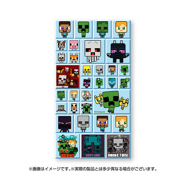 Ensky MINECRAFT Minecraft PetaKaku Sticker (3) Square Heads