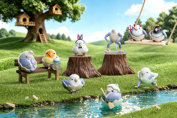 PLZDOT Kotori Taroko Love Bird "Which Came First, the Chicken or the Egg" mini Series 8Pack BOX