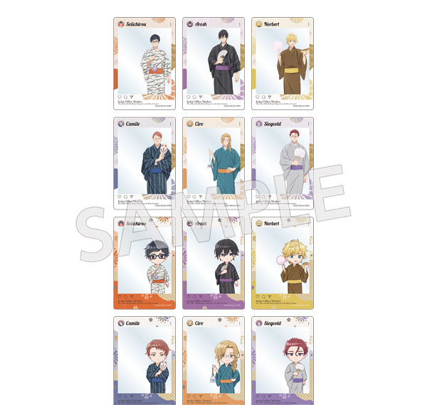 KADOKAWA Isekai Office Worker: The Other World's Books Depend on the Bean Counter Tradable Acrylic Card in Social Media Style - Iseshachi Noryo Festival Ver. [1 Pack] รูปภาพ 1