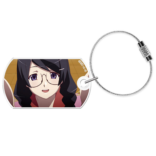 Azu Maker Monogatari Series Acrylic Keyring Tsubasa Hanekawa Scene Photo ver.