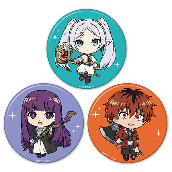 Azu Maker Frieren: Beyond Journey's End Tin Badge 3pcs. Set Frieren & Fern & Stark Bild 1
