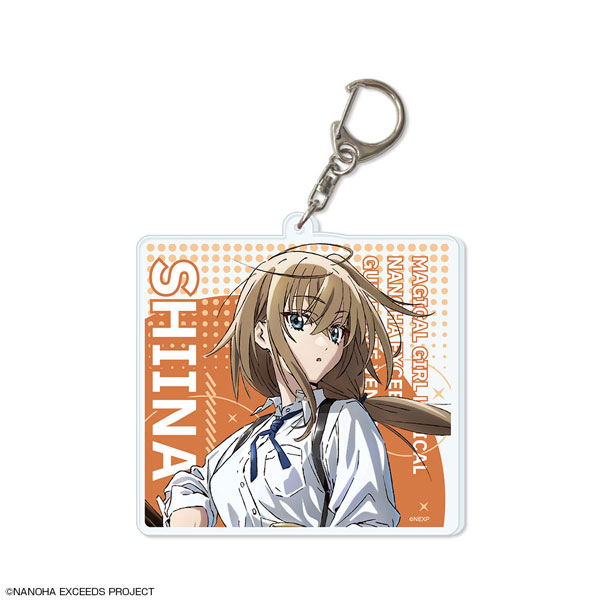 License Agent Magical Girl Lyrical Nanoha Exceeds Gun Blaze Vengeance Big Acrylic Keychain Design 01 (Shiina Kuze) image 1