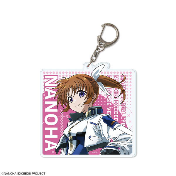 License Agent Magical Girl Lyrical Nanoha Exceeds Gun Blaze Vengeance Big Acrylic Keychain Design 02 (Nanoha Takamachi /A)