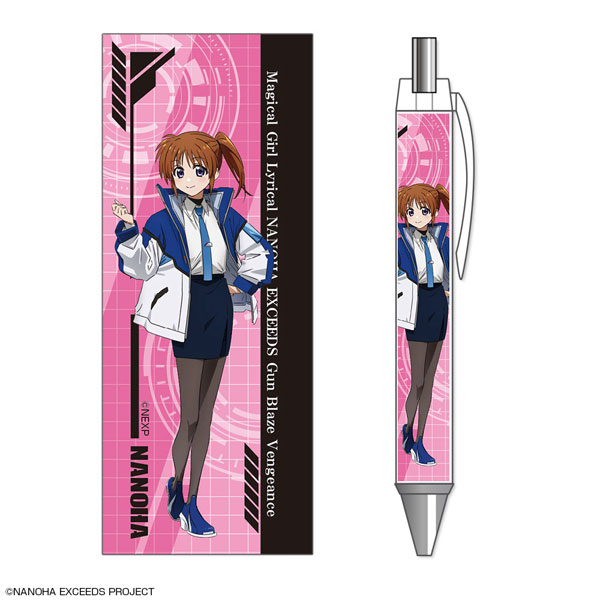 License Agent Magical Girl Lyrical Nanoha Exceeds Gun Blaze Vengeance Ballpoint Pen Design 02 (Nanoha Takamachi)