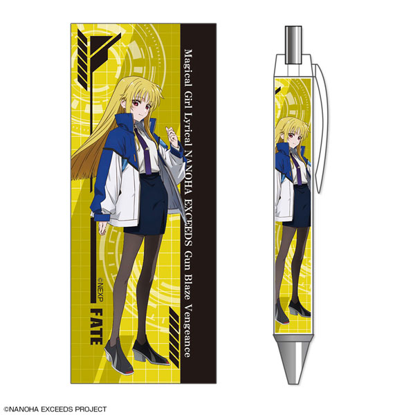 License Agent Magical Girl Lyrical Nanoha Exceeds Gun Blaze Vengeance Ballpoint Pen Design 03 (Fate T. Harlaown)