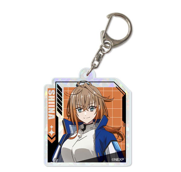 License Agent Magical Girl Lyrical Nanoha Exceeds Gun Blaze Vengeance Hologram Acrylic Keychain 01 (Shiina Kuze) รูปภาพ 1