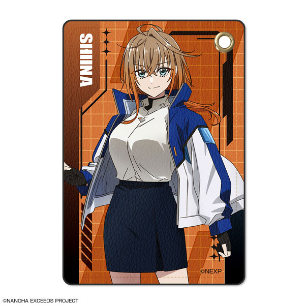 License Agent Magical Girl Lyrical Nanoha Exceeds Gun Blaze Vengeance Leather Pass Case Design 01 (Shiina Kuze) Bild 1