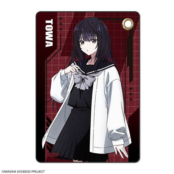 License Agent Magical Girl Lyrical Nanoha Exceeds Gun Blaze Vengeance Leather Pass Case Design 06 (Towa Yorumi)