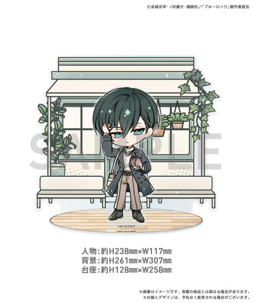 SIXBYSIX Bluelock 3rd ed Acrylic Diorama Rin Itoshi