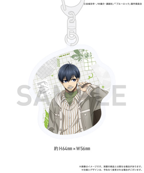 SIXBYSIX Bluelock 3rd ed Acrylic Keychain Yoichi Isagi