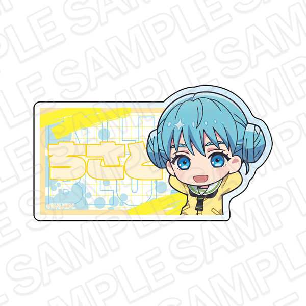 Contents Seed TV Anime "Kill Blue" Acrylic Name Badge Chisato Shiraishi Chibi ver.