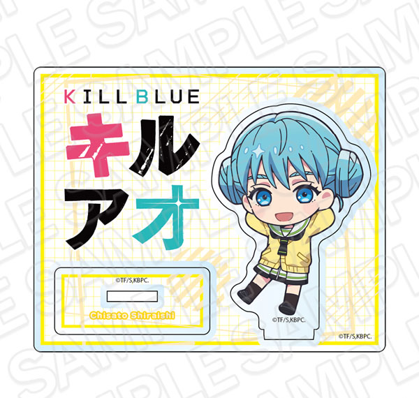 Contents Seed TV Anime "Kill Blue" Acrylic Stand Chisato Shiraishi Chibi ver. รูปภาพ 1