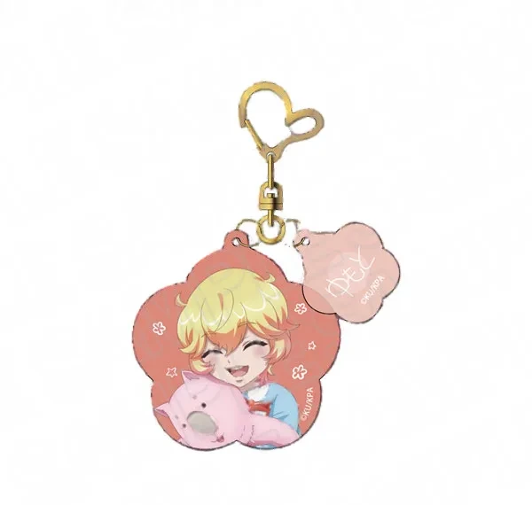 Contents Seed Movie "Cute High Earth Defense Club ETERNAL LOVE!" Acrylic Keychain Yumoto-kun Beppu Kindergarten ver. รูปภาพ 1