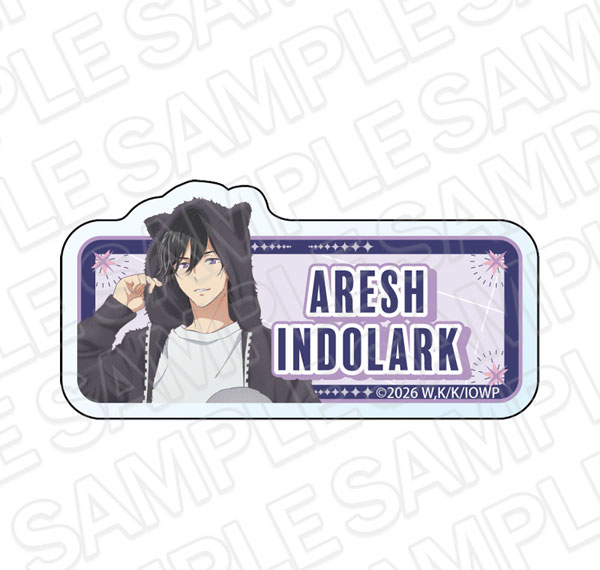 Contents Seed TV Anime "The Affairs of the Other World Depend on the Corporate Slave" Nameplate Badge Indrak Aresh Bild 1